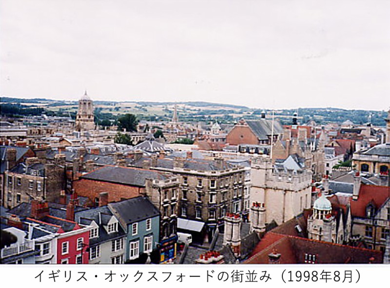 図03 イギリス・オックスフォードの街並み(1998年8月 院長撮影)